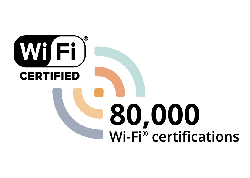 A wifi logo on a black background

Description automatically generated